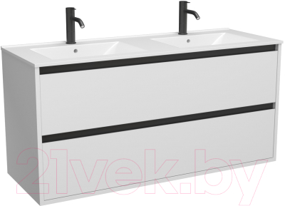 Тумба с умывальником ЗОВ Парма 120 / P120LWP0MWMC1B-OL120 - фото