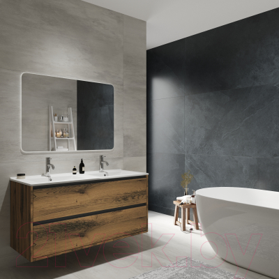 Тумба с умывальником ЗОВ Парма 120 / P120LA0MAMC1B-OL120