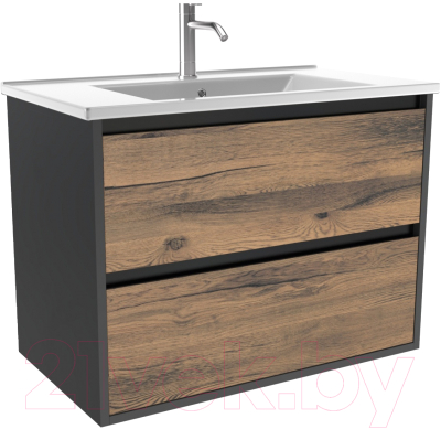 Тумба с умывальником ЗОВ Парма 90 / P90LAN0MAMC1B-OL90 - фото