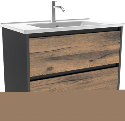 Тумба с умывальником ЗОВ Парма 100 / P100LAN0MAMC1B-OL100 - фото