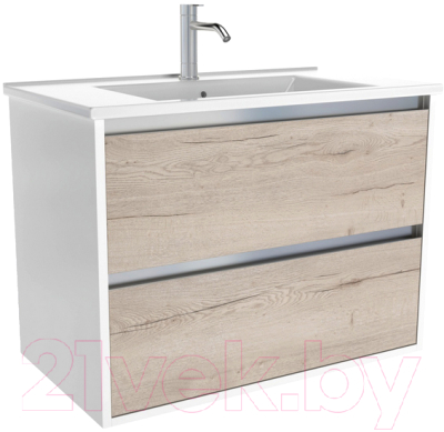 Тумба с умывальником ЗОВ Парма 70 / P70LWP0MWHMC1A-OL70 - фото