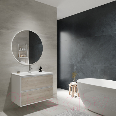 Тумба с умывальником ЗОВ Парма 90 / P90LWP0MWHMC1A-OL90