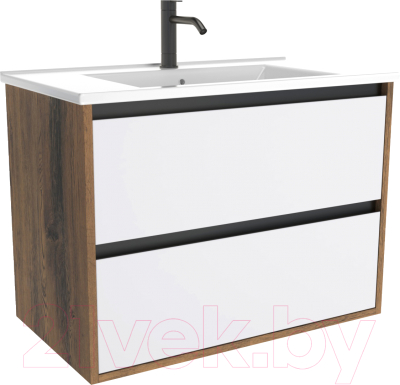 Тумба с умывальником ЗОВ Парма 60 / P60LA0MWMC1B-OL60 - фото