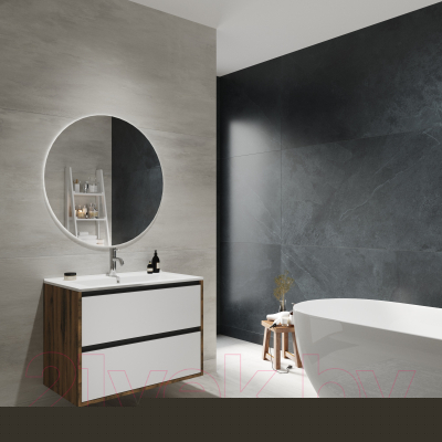 Тумба с умывальником ЗОВ Парма 120 / P120LA0MWMC1B-OL120