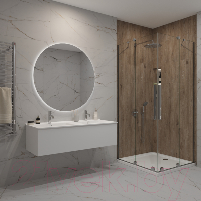 Тумба с умывальником ЗОВ Кито 120 / K120LW0MWM-OL120 (белый матовый)