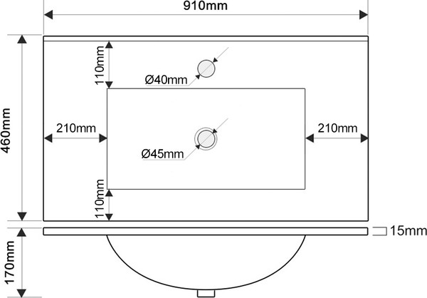 Тумба с умывальником ЗОВ Кито 90 / K90LW0MRM-OL90