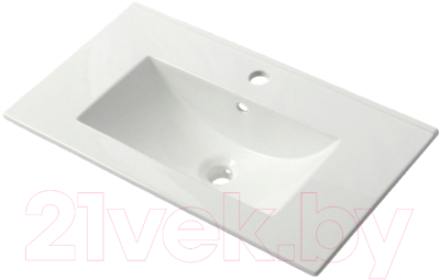 Тумба с умывальником ЗОВ Кито-2 80 / 2K80LW0MWM-OL80 (белый матовый)