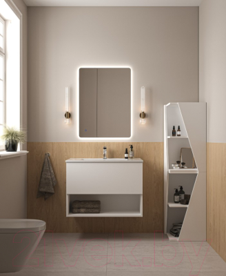 Тумба с умывальником ЗОВ Кито-2 100 / 2K100LW0MWM-OL100 (белый матовый)