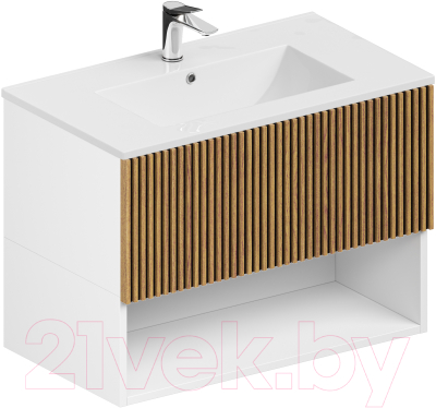 Тумба с умывальником ЗОВ Кито-2 60 / 2K60LW0MRM-OL60 - фото