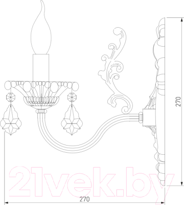 Бра Евросвет Elisha 3281/1