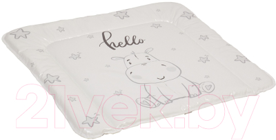 Пеленальный матрас Polini Kids Бегемотик 65x65 / 0002635-3