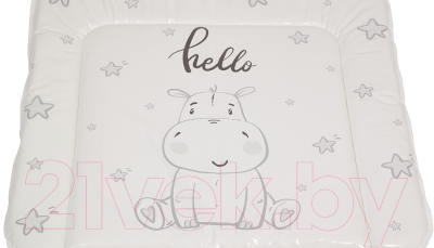 Пеленальный матрас Polini Kids Бегемотик 65x65 / 0002635-3