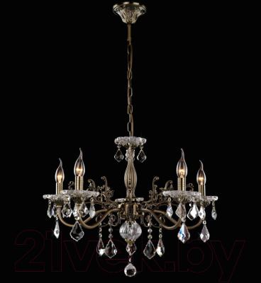 Люстра Евросвет Elisha 3281/5 (античная бронза/прозрачный хрусталь)