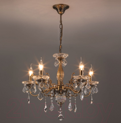 Люстра Евросвет Elisha 3281/5 (античная бронза/прозрачный хрусталь)