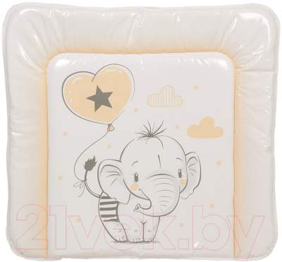 Пеленальный матрас Polini Kids Слоник 65x65 / 0002636-6 (макиато) - фото