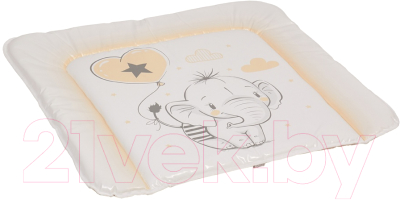 Пеленальный матрас Polini Kids Слоник 65x65 / 0002636-6 (макиато)