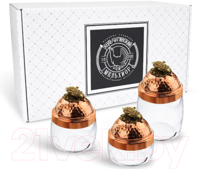 Набор емкостей для хранения Кольчугинский мельхиор Кукуруза / КМ14960301