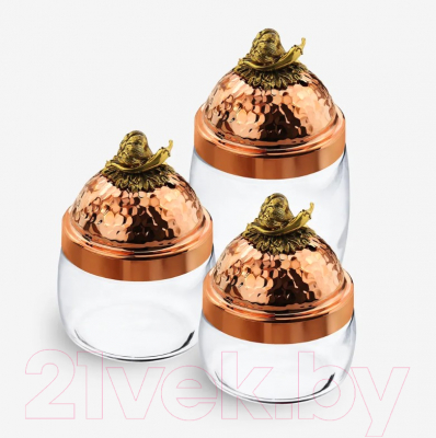 Набор емкостей для хранения Кольчугинский мельхиор Чеснок / КМ9640301