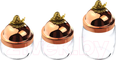 Набор емкостей для хранения Кольчугинский мельхиор Чеснок / КМ6090301 - фото