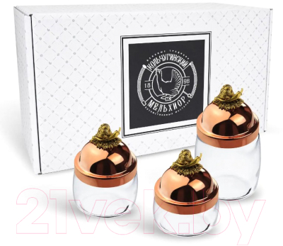 Набор емкостей для хранения Кольчугинский мельхиор Чеснок / КМ6090301