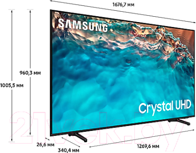 Телевизор Samsung UE75BU8000UXCE