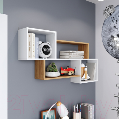 Полка Горизонт Мебель Лайт навесная