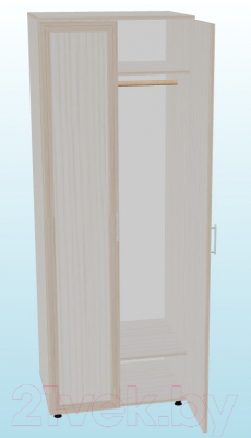 Шкаф Премиум Гармония двухстворчатый без зеркал (шимо светлый)