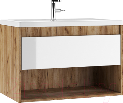 Тумба под умывальник Домино Maria 80 Igan В1 (дуб вотан) - фото