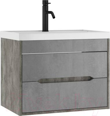 Тумба под умывальник Домино Bazis 70 Loft В2 (бетон) - фото