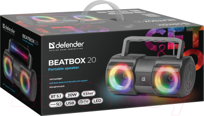 Портативная колонка Defender Beatbox 20 / 65420