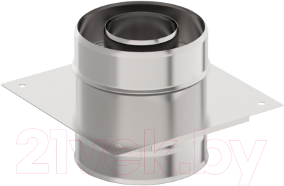 Площадка монтажная для дымохода Гефест Сталь Сталь 120x200 AISI 430/430 0.8мм/0.5мм (К) - фото