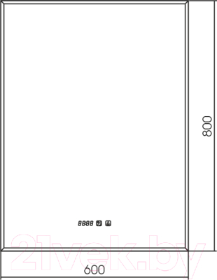 Зеркало Silver Mirrors Алмина 60x80 / LED-00002330