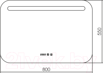 Зеркало Silver Mirrors Веста 80x55 / ФР-00001388