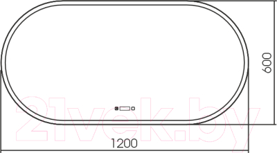 Зеркало Silver Mirrors Виола 120x60 / LED-00002624