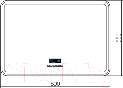 Зеркало Silver Mirrors Давид 80x55 / LED-00002544