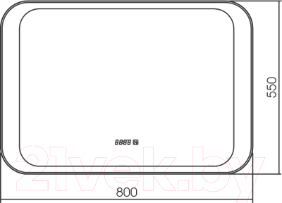 Зеркало Silver Mirrors Индиго 80x55 / ФР-00002241