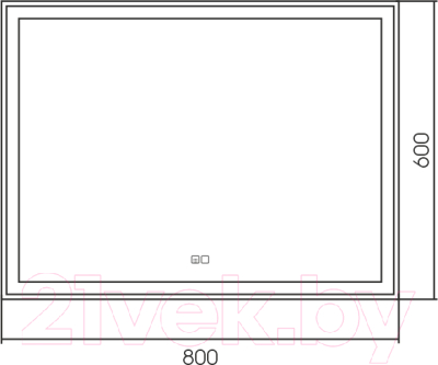 Зеркало Silver Mirrors Ливия 80x60 / ФР-00001193