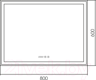 Зеркало Silver Mirrors Ливия 80x60 / ФР-00001383