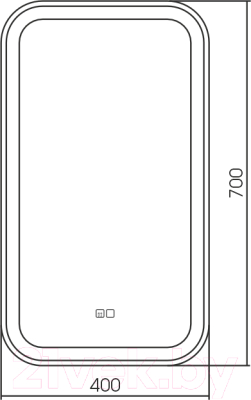 Зеркало Silver Mirrors Мальта 40x70 / LED-00002552