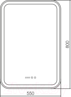 Зеркало Silver Mirrors Мальта 55x80 / ФР-00001216