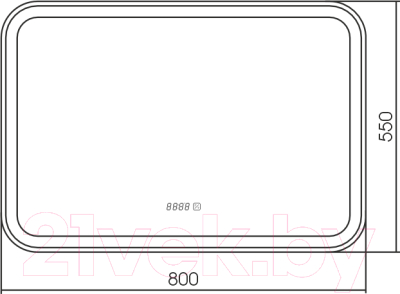 Зеркало Silver Mirrors Мальта 80x55 / ФР-00001392