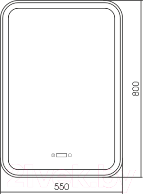 Зеркало Silver Mirrors Мальта 55x80 / LED-00002625