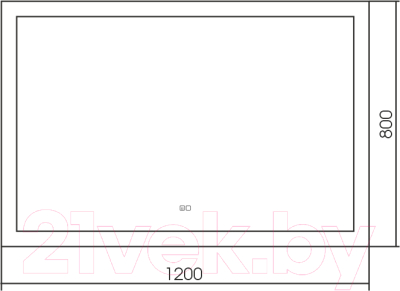 Зеркало Silver Mirrors Норма 120x80 / LED-00002338