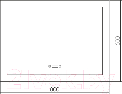 Зеркало Silver Mirrors Норма 80x60 / LED-00002629