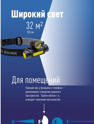 Фонарь Космос KocH103WLith