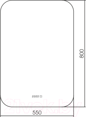 Зеркало Silver Mirrors Паллада 55x80 / LED-00002550