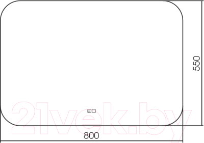 Зеркало Silver Mirrors Паллада 80x55 / LED-00002341