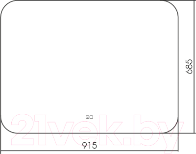Зеркало Silver Mirrors Паллада 91.5x68.5 / LED-00002342