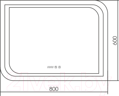 Зеркало Silver Mirrors Персей 80x60 / ФР-00001703