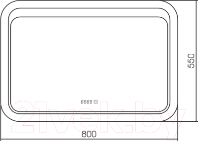 Зеркало Silver Mirrors Пульсар 80x55 / ФР-00001381